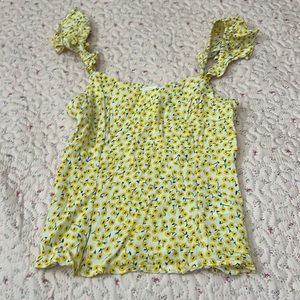 Yellow flowers H&M shirt, kids